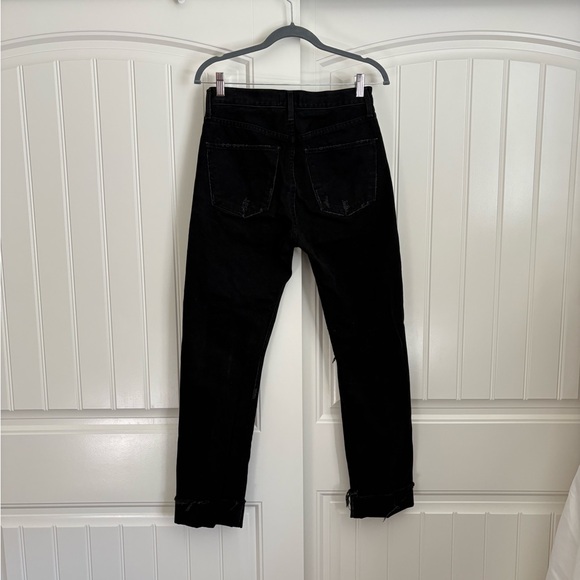 AGOLDE Cherie High Rise Straight Jeans black size 26 - Picture 6 of 9